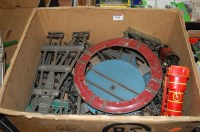 Lot 1744 - A qty various 0 gauge track and accessories to...