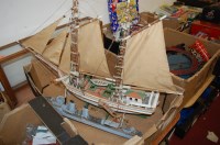 Lot 1745 - Two various scratchbuilt and static display...