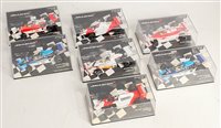 Lot 2577 - Seven various plastic cased Minichamps 1/43...