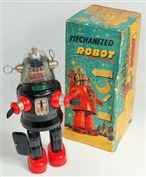 Lot 3177 - A Nomura of Japan Robbie the Robot comprising...