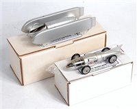 Lot 2764 - Two 1/43 Mach one land speed record cars; 1937...