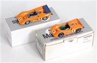 Lot 2776 - Two 1/43 Marsh Models hand built can-am; MM6...