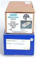 Lot 2784 - Two 1/43 land speed record car kits; Jade...