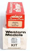 Lot 2786 - Two 1/43 vintage land speed resin and white...