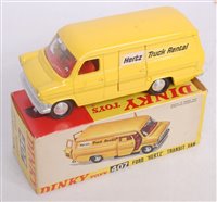 Lot 1937 - A Dinky Toys No. 407 Ford Hertz Transit van...
