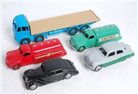 Lot 2033 - Five various repainted and reconditioned Dinky...