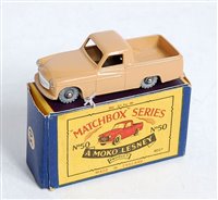 Lot 2339 - A Matchbox 1-75 series No.50A Commer pick-up,...