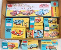 Lot 1630 - Nine various reproduction boxed playworn and...