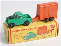 Lot 1934 - A 00 Dinky Toys No. 073 LandRover and horse...