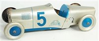 Lot 3246 - A Victor Bonnet tinplate racing car comprising...
