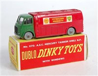 Lot 1975 - A Dublo Dinky Toys No.070 AEC Mercury tanker,...