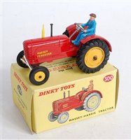 Lot 1989 - A Dinky Toys No.300 Massey Harris tractor,...