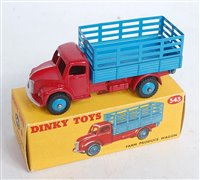 Lot 2000 - A Dinky Toys No.343 farm produce wagon,...