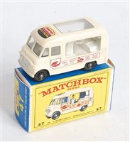 Lot 2368 - A Matchbox 1-75 series No.47B Commer ice cream...