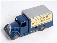 Lot 2677 - A Chad Valley No.502 Guy van, comprising dark...