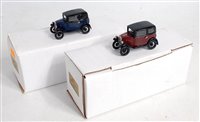 Lot 2685 - A white metal 1/43 scale Austin 7 saloon 1932...