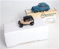 Lot 2686 - A 1/43 scale white metal Austin related saloon...