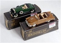 Lot 2723 - A Brooklyn Models white metal saloon group, to...