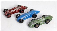 Lot 2725 - Three various loose Timpo Toys racing cars,...
