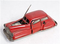 Lot 3178 - A Joustra No. 2002 tinplate and clockwork car...