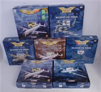 Lot 2597 - Seven various boxed mixed scale Corgi Aviation...