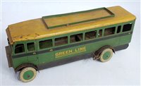 Lot 3287 - A Burnett tinplate and clockwork Greenline...