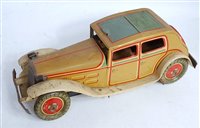 Lot 3288 - A Wells of London tinplate electric and...