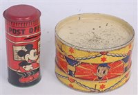 Lot 3241 - A Disney tinplate group to include a 1940s...