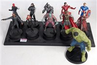 Lot 3332 - A set of 10 Marvels Avengers resin figures...