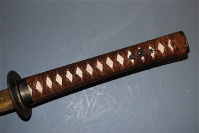 Lot 12 - A Japanese shin gunto katana