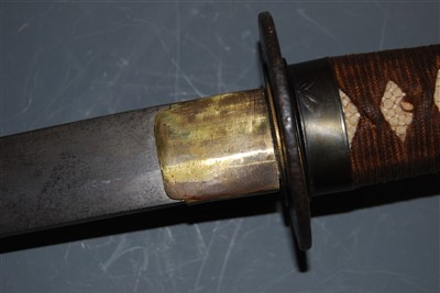 Lot 12 - A Japanese shin gunto katana