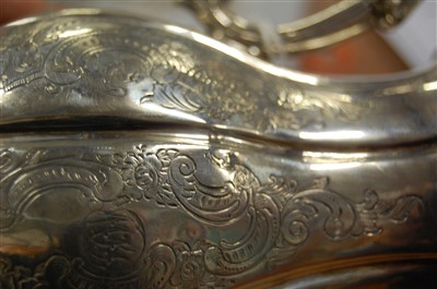 Lot 1116 - An early Victorian silver jug, of fluted...