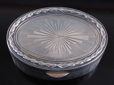 Lot 1120 - A circa 1900 continental silver pocket snuff...