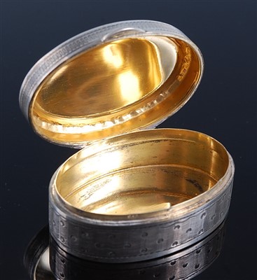 Lot 1120 - A circa 1900 continental silver pocket snuff...