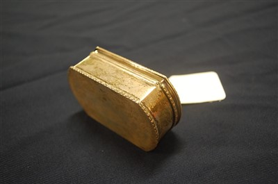 Lot 1125 - An Edwardian silver table snuff box, of...