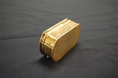 Lot 1125 - An Edwardian silver table snuff box, of...