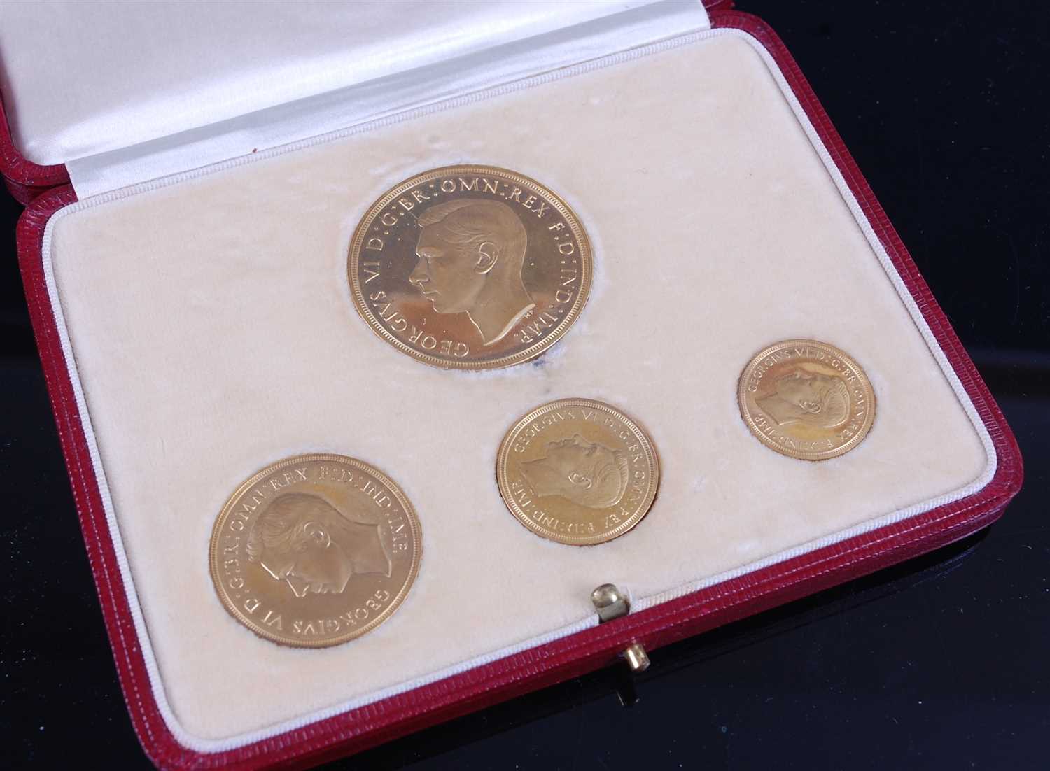 2141 - Great Britain, 1937 gold four coin specimen set,