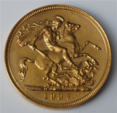 Lot 2141 - Great Britain, 1937 gold four coin specimen set