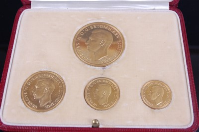 Lot 2141 - Great Britain, 1937 gold four coin specimen set