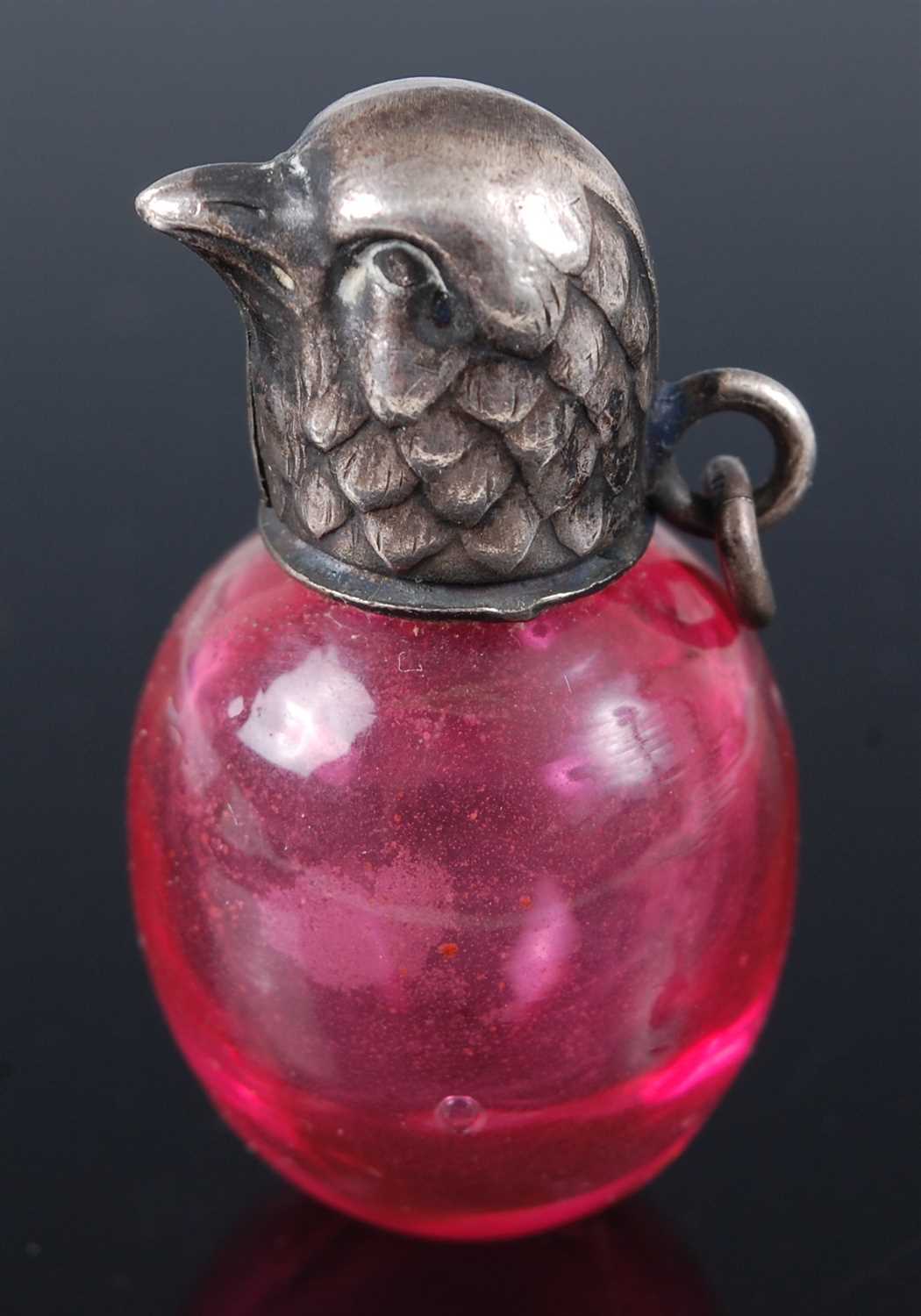 Lot 1129 - A Victorian novelty scent bottle, having...