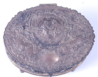 Lot 1147 - A 19th century white metal, gilt metal and...