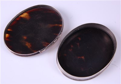 Lot 1134 - A 19th century white metal, tortoiseshell and...