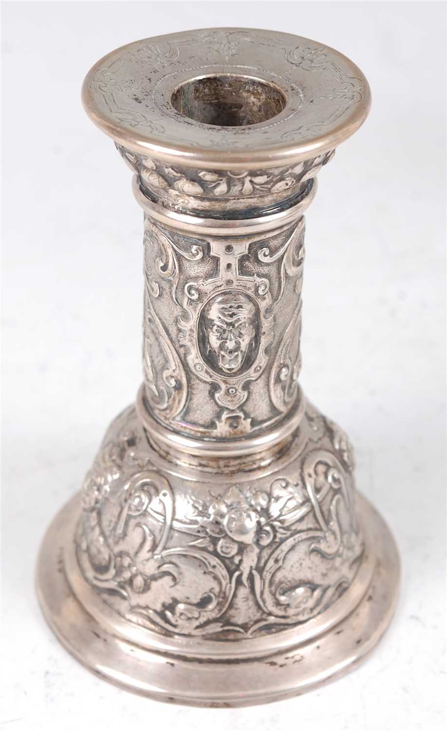 Lot 1158 - A late 19th century continental silver table...