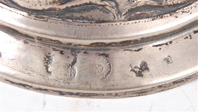 Lot 1158 - A late 19th century continental silver table...