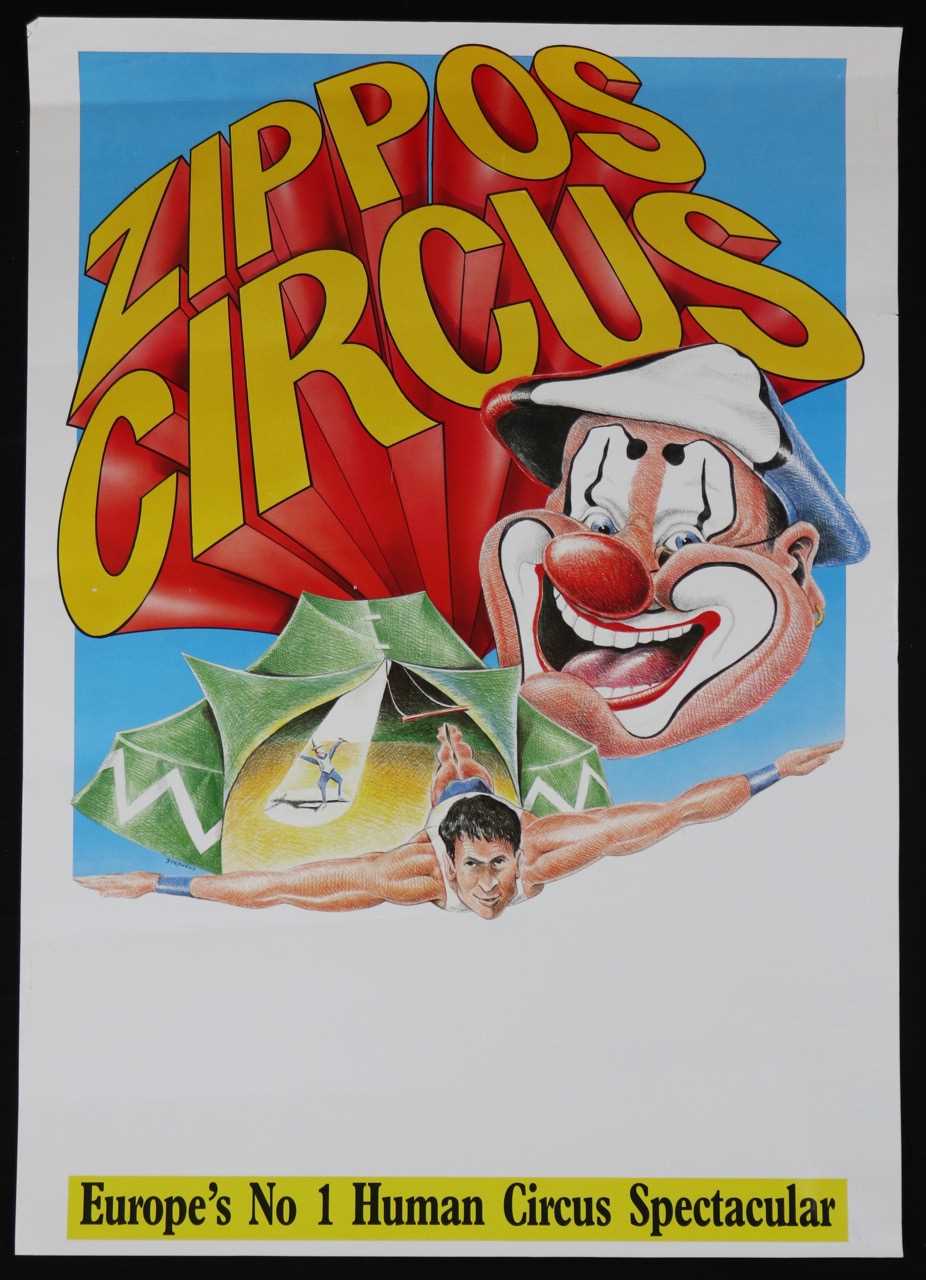 Lot 182 - Zippos circus posters (25)