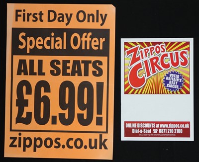 Lot 182 - Zippos circus posters (25)