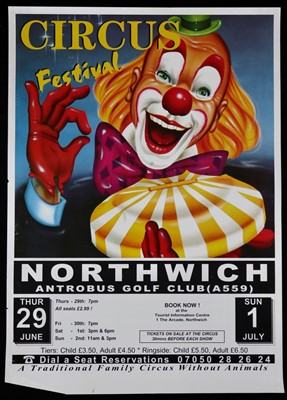 Lot 182 - Zippos circus posters (25)