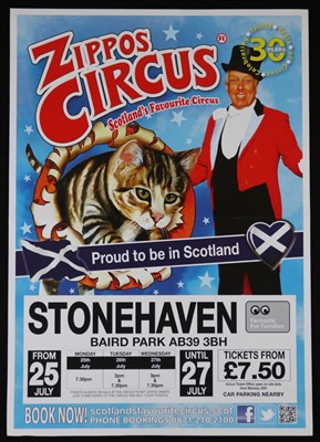 Lot 182 - Zippos circus posters (25)