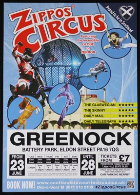 Lot 182 - Zippos circus posters (25)