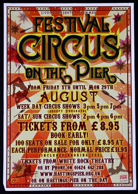 Lot 182 - Zippos circus posters (25)